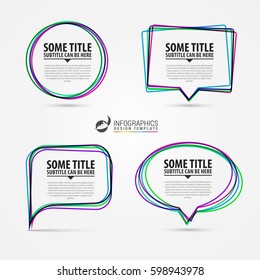 Modern Infographic Elements. Template For Presentation. Vector Illustration