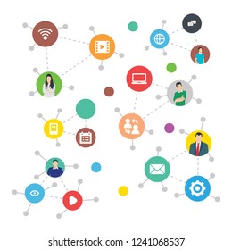 Modern infographic flat ico design