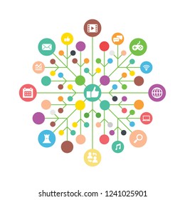 Modern infographic flat illustration  design