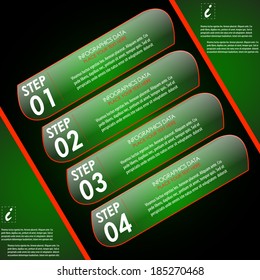 Modern infographic four steps option 