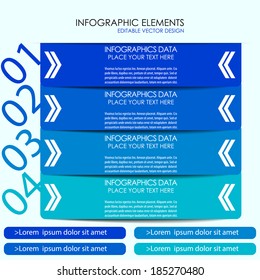 Modern infographic four steps option 