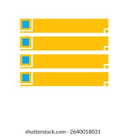Modern infographic label set with colorful geometric shapes for banners, ranking, list, and UI elements on white background