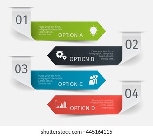 Modern infographic lines set. Template for presentation, chart, graph. Vector illustration.