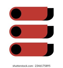 Modern infographic list vector element