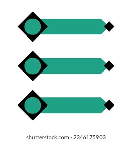 Modern infographic list vector element