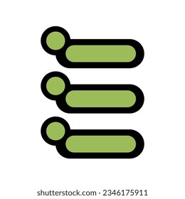 Modern infographic list vector element