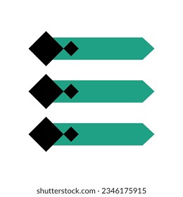 Modern infographic list vector element