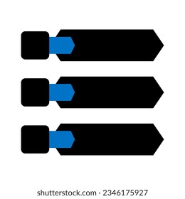 Modern infographic list vector element