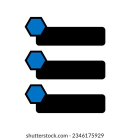 Modern infographic list vector element
