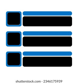 Modern infographic list vector element