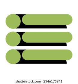 Elemento vectorial de lista infográfica moderna