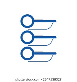 Modern infographic list vector element