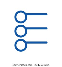 Modern infographic list vector element