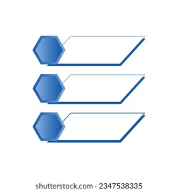 Elemento vectorial de lista infográfica moderna
