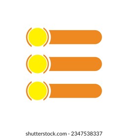 Modern infographic list vector element