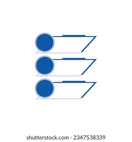 Modern infographic list vector element