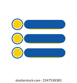 Modern infographic list vector element