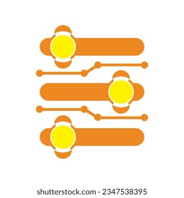 Modern infographic list vector element