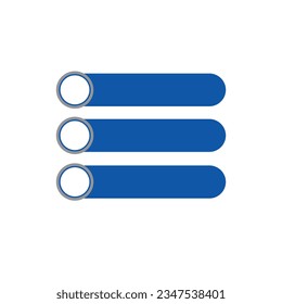 Modern infographic list vector element