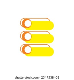 Modern infographic list vector element