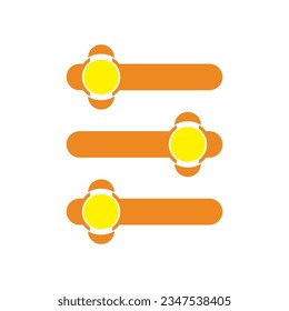 Elemento vectorial de lista infográfica moderna