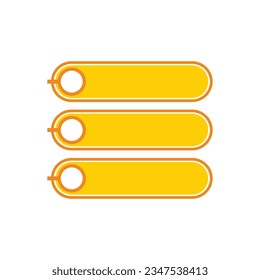 Modern infographic list vector element