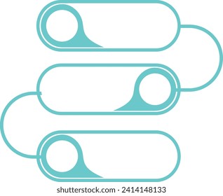 Elemento vectorial de lista infográfica moderna