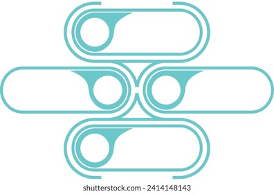 Modern infographic list vector element