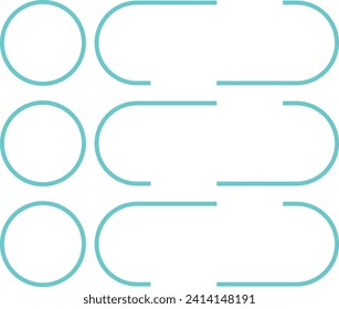 Modern infographic list vector element