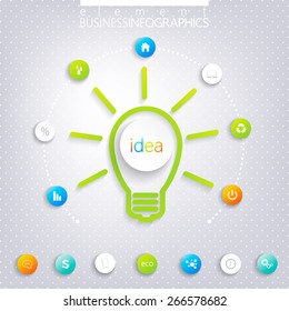 Modern infographic network template with place for your text. Can be used for workflow layout, diagram, chart, number options, web design.