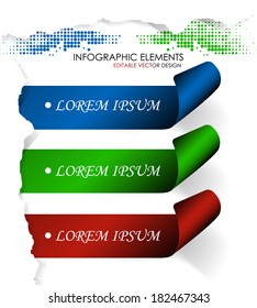 Modern infographic option banner/design for workflow layout, web design, diagram or working presentation