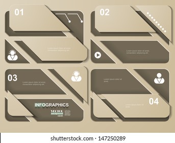 Modern infographic options banner, eps 10