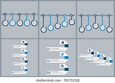 Modern Infographic Options Banner Set