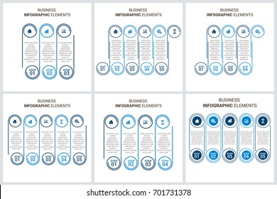 Modern Infographic Options Banner Set