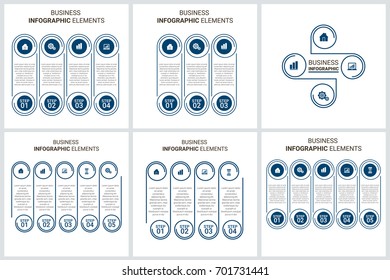 Modern Infographic Options Banner Set