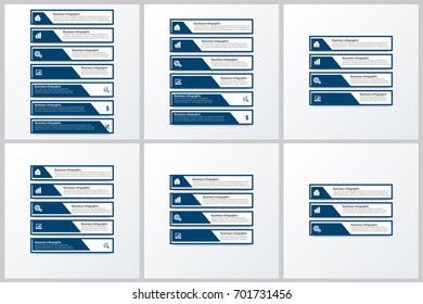 Modern Infographic Options Banner Set