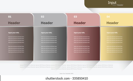 Modern infographic options banner. Vector illustration. can be used for workflow layout, diagram, number options, web design.