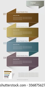 Modern infographic options banner. Vector illustration. can be used for workflow layout, diagram, number options, web design.