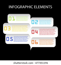 Modern info-graphic options banner. Vector illustration