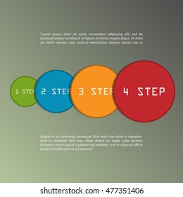 Modern info-graphic options banner. Vector illustration