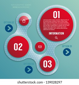 Modern infographic options banners. Can be used for business presentations, workflow layouts and web design. Vector illustration