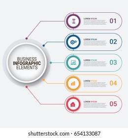 Plantilla de opciones de infografía moderna