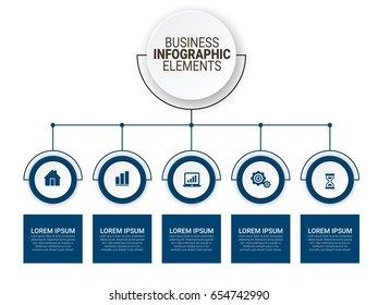 Vorlage für moderne Infografik-Optionen
