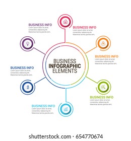 Plantilla de opciones de infografía moderna
