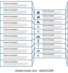 Modern Infographic Options Template in a 3D design
