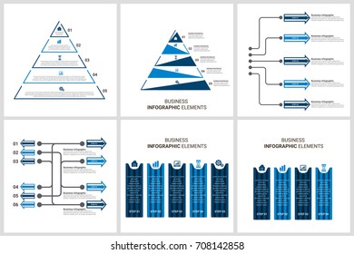 Modern Infographic Options Template set