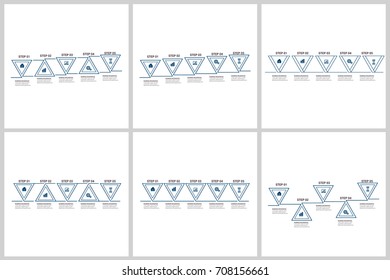 Modern Infographic Options Template set