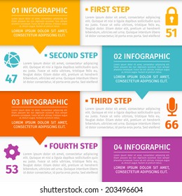 Modern Infographic with place for your text and icons