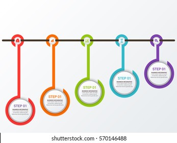 Modern Infographic Process Template