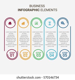 Modern Infographic Process Template